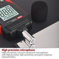 TASI TA650A Digital Sound Level Noise Meter Measuring 30 - 130dB, a Decibel Detector Audio Tester for Metro, Smart Sensor