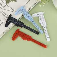 Plastic Portable Mini Sliding Vernier Caliper 0-80mm Double Scale Gauge Student Ruler Measure Tools Small Object Creative Gift