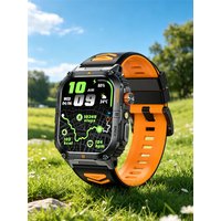 Hot Sell Gifts 2026 New Military SmartWatch Men Outdoor Sports IP68 Waterproof LED Bluetooth Call Health Monitoring Men Women