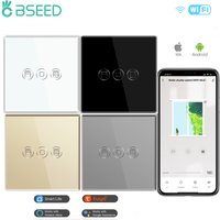 Bseed EU Standard Tuya Wifi Blind Switches Wireless Smart Roller Shutter Switch Smart Life Google Assistant Alexa Voice Control