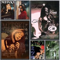 American Singer M-mitski Poster Trendy And Easy-to-Apply Wall Art Stickers For Home Decor And Dorm Room Walls