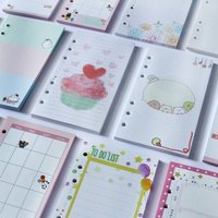 40Sheet A5 A6 A7 Loose-Leaf Refill Paper Cake 6-hole Inner Refill Spiral Binder Paper Paper Stationery Separator Page Paper