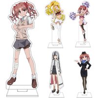 16CM Anime Misaka Mikoto Cosplay Acrylic Figure Stand Plate Shirai Kuroko Saten Ruiko Shokuhou Misaki Ornaments Gifts