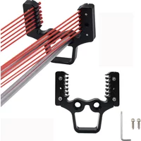 Silver Aluminum Alloy Slingshot Head 12 Slots High-power Slingshot Special Accessories Homemade Slingshot Parts