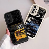 Case for Samsung Galaxy A54 A25 A52s A35 A15 A51 A72 A53 A55 A52 Soft Cover A71 A73 Japan JDM Sports Cars