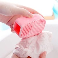 Handheld Silicone Washboard, Portable Mini Washboard Cleaning Brush, Anti Slip Bathroom Laundry Tool Washboard
