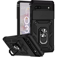 Sliding Push Window Shockproof Case For Google Pixel 6 7 8 9 10 Pro XL 6A 7A 8A 9A 10A Camera Lens Protection Ring Holder Cover