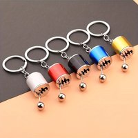 1 piece men's creative car modification shift keychain stress toys desk toy anti anxiety stress reliever toys