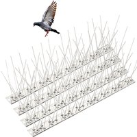 ๐Stainless Steel Pigeon Spikes and Bird Repeller Deterrent Traps Garden Balcony Anti-bird Repellent Thorn Nail Kit Pest Control