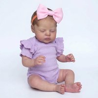 NPK 19inch Esenia Reborn Doll with Soft Body Realistic 3D Skin Hand Painted Hair Touch Doll Multiple Layers Painting