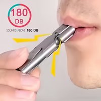 Double Tube High Decibel Survival Whistle Keychain Portable Emergency Safety Alarm For Outdoor Camping Hiking