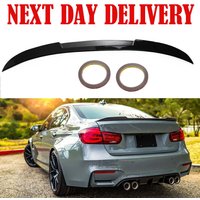 FOR BMW 3 SERIES F30 F80 REAR BOOT SPOILER M3 STYLE LIP GLOSS BLACK 100% FIT