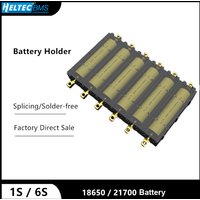 Splicable battery slot /21700/18650 battery case/solder-free lithium battery box holder electronic high-current copper pillar