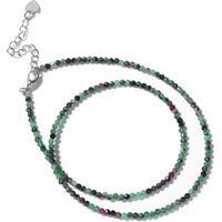 Small Green Epidote Stone Necklace Fashion Female Choker Faceted Agates Turquois Crystal Gem Necklace Trendy Classic Gift