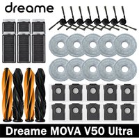 Dreame MOVA V50 Ultra Robot Vacuum Cleaner Accessories Main Side Brush HEPA Filter Mop Cloths Dust Bag Spare Parts