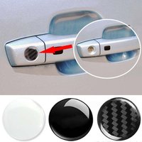 4pcs Car Handle Door Keyhole Lock Core Protective Cover Stickers for BMW Mercedes Benz Audi Volkswagen Ford Volvo Renault Jeep