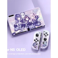 Protective Case for Nintendo Switch OLED/NS Switch 2 Joy-con Detachable Handheld Case Cartoon Anime Pattern OLED Docking Cover