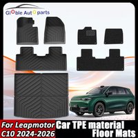 Car Floor Mats For Leapmotor C10 2024 2025 2026 Car Floor Mats & Cargo Liner TPE 3D Foot Mat Waterproof Trunk Mat Protective Pad