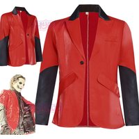 Anime Disguise Ghosts Band Cosplay Men Fantasy Red Black Blazer Jacket Costume Outfits for Adult Coat Halloween Carnival Suit