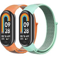 Nylon Loop Strap For xiaomi Mi Band 8 7 6 5 4 3 Bracelet SmartWatch Wristband Replacement sport pulsera watchband Miband 8 NFC