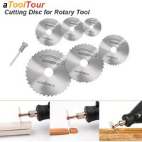 Mini Circular Saw Blade Discs Rotary Tool Electric Grinding Cutting For Dremel Cutter Wheel Set Power Wood Plastic With Mandrel