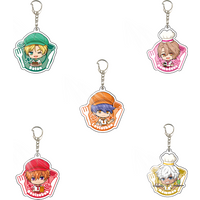 Anime Obey Me! 6cm Acrylic Keychain Lucifer Beelzebub Belphegor Solomon Kitchen Fork Series Cute Version Hanging Decoration