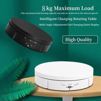 146mm Display Turntable Stand Jewelry Model Toy Electric Rotating Table Electric 360°Panoramic Rotating Display Stand