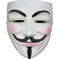 High Quality Halloween Resin Mask Horror V for Vendetta Anonymous Guy Masquerade Mask Fancy Costume Cosplay Collect Party Props