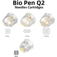 10Pcs Bio Pen Q2 Microneedling Needle Derma Pen With LED Light Therapy and Microcurrent 9 14 25 pins Needle Nano