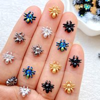 50pcs Resin Cute Mini Cartoon Little Spider Series Art Nail Flat back DIY Scrapbook Decor Jewelry Crafts Accessories