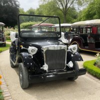 8/11/14 Seater Vintage Electric Car Travel Vintage Sightseeing Car For Wedding Chair Brown Leather Dedicated To Attractions