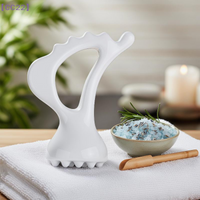 【CC22】Ceramic Scraping Board Face Lifting Tool Gua Sha Board Body Massage Tool Lymphatic Drainage De-puffing Scraper Massager{C}