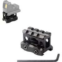 See Through Design Scope Riser Bracket Scope Mount 1" Height Flashlight Optics Laser Mount Hunting 20mm Picatinny Raill