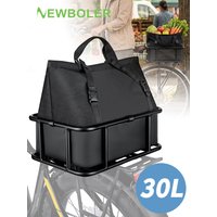 AliExpress NEWBOLER E-Bike Cargo Rack Bag Iron Large Capacity Bike Basket Rear Rack Bike Baskets for Outdoor Travel Shopping MTB Road Bike