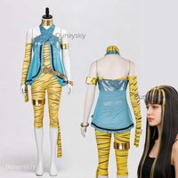 Cleo Cosplay Costume Wig Monster Women Clothing Halloween Women Roleplay Mummy Fahion Outfits Princess Anime Tv Fancy Cosplay