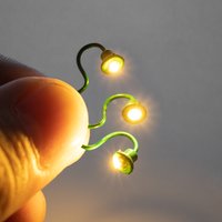 5Pcs/10Pcs Miniature 3V Led Lights/Wall Lamp Model Diy Sand Table Indoor House Scene Layout Materials Diorama Kits