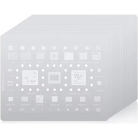 AMAOE SAM 1-17 BGA Reballing Stencil Kits for SAM S8 S7 S6 S22 Ultra NOTE10 A53 A536 J5 J4 J3 Tin Planting Steel Mesh