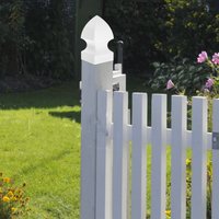 PVC Column Cap Square Fence Post Cap Retro Design Weatherproof Rustproof Fade Resistant Easy Install Outdoor Indoor Decorative