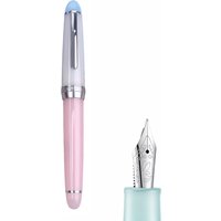 Jinhao 82 Limited Edition Acrylic Transparent Glitter Pink Fountain Pen EF/F/M Bent Nib Mini Stationery Office School Supplies