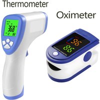Digital Forehead Thermometer Forehead Ear Non-Contact Medical Termometro Baby/Adult Portable Fingertip Blood Oxygen Oximeter