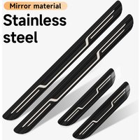 Stainless steel car door sill strip anti-dirty sticker cover decoration exterior anti-kick pedal decoration accessories parts