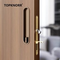 Latest Pocket Door Sliding Door Lock Room Sliding Doors for Interior Locks Fittings Bathroom Slide Hardware Invisible Entry Hook