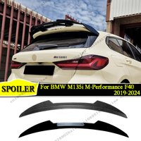 Becquet de queue de coffre aspect noir brillant/carbone, garnitures d'aile arrière de voiture pour BMW M135i m-performance F40 2019 2020 2021 2022 2023 2024