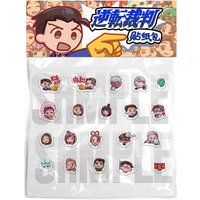 Anime Ace Attorney Franziska Von Karma Miles Edgeworth Phoenix Wright Cosplay Cartoon Tags Ornament Sticker Paster Decals Gift
