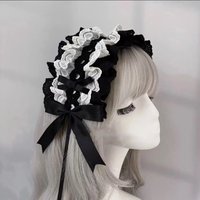 Girl Hair Band Sweet Punk Bow Lace Ruffled Headband Hair Hoop Hair Bands Harajuku Doll Gothic Lolita Y2K