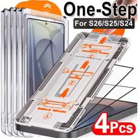 1-4PCS Fingerprint Unlock Screen Protectors For Samsung S25 S26 Ultra Edge S24 Ultra S23 S22 S21 Plus S20 FE Tempered Glass Film