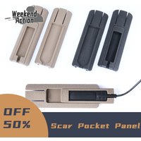 Tactical Airsoft Scar Pocket Panel For Remote Switch DBAL PEQ NGAL CQBL Laser sight M300 M600 Flashlight 20mm Rail Accessories