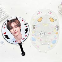 Angel Fan Cover Sleeve Idol Storage Case Fan Support Protection Sleeve PVC Protector