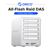 ORICO 4/5 Bay RAID 10Gbps Type-C DAS HDD Docking Station 2.5/3.5" SATA SSD Enclosure Daisy Chain Storage For Game & Data Backup