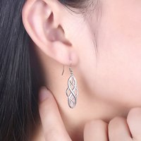 1 Pair Noble Party 925 Sterling Silver Earrings for Women Fine Jewelry Valentine's Day Gift Exquisite Drop